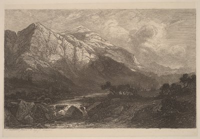 Górski strumień autorstwa Alexandre Calame