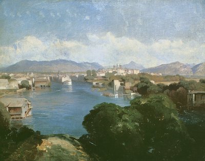 Saint-Jean-Sur, Genewa (olej na płótnie) autorstwa Alexandre Calame