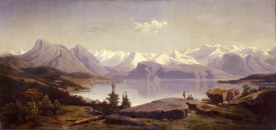 Szwajcarski krajobraz z jeziorem autorstwa Alexandre Calame