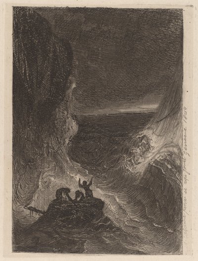 Wrak statku autorstwa Alexandre Calame