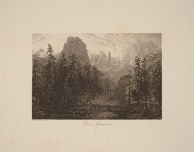 Las jodłowy autorstwa Alexandre Calame