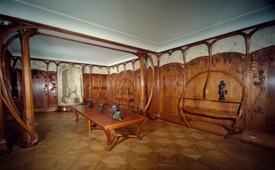Alexandre Charpentier (1856 - 1909) przy współpracy Alexandre Bigota; Salle żłób ok. 1901; Paryż, Muzeum Orsay. autorstwa Alexandre Charpentier