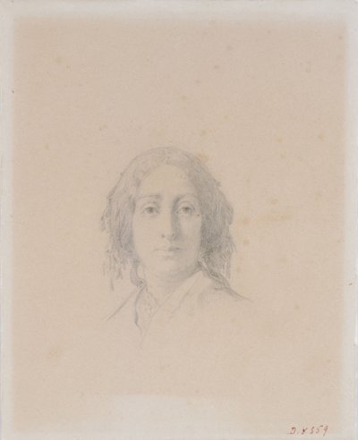 Portret George Sand. autorstwa Alexandre Damien Manceau