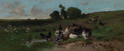 Animowany krajobraz kurczaków autorstwa Alexandre Defaux