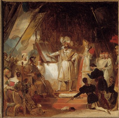 Rycerz z bronią Francois I autorstwa Bayarda (XVI wiek). 20 stycznia 1515 r. Francois I mianował Bayarda generałem porucznikiem Dauphiné. W Marignan, w wieczór zwycięstwa, Francois chciałem zabrać „porządek rycerski z jego ręki”. Tak więc następne m autorstwa Alexandre Evariste Fragonard