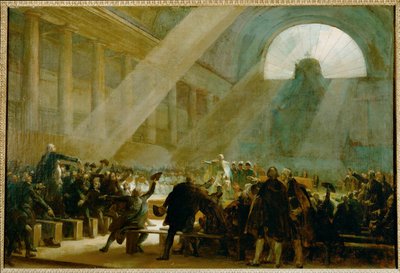 Przysięga Jeu de Paume ... autorstwa Alexandre Evariste Fragonard