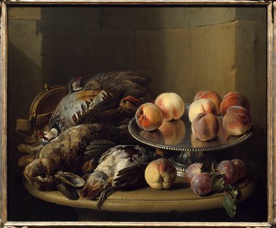 Martwa natura, gra i szpilki Malarstwo Francois Desportes (1661-1743) XVIII-wieczny Paryż, Sztuka dekoracyjna autorstwa Alexandre Francois Desportes