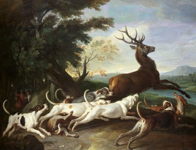 Polowanie na jelenie, 1718 autorstwa Alexandre Francois Desportes