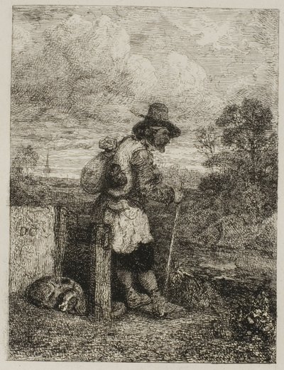 Żebranie autorstwa Alexandre Gabriel Decamps