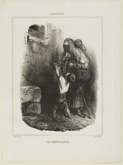 Żebracy autorstwa Alexandre Gabriel Decamps