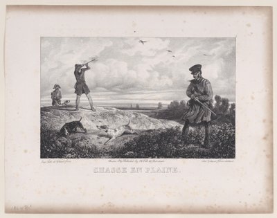 Polowanie w polu z cyklu Sceny z polowań, 1829. autorstwa Alexandre Gabriel Decamps