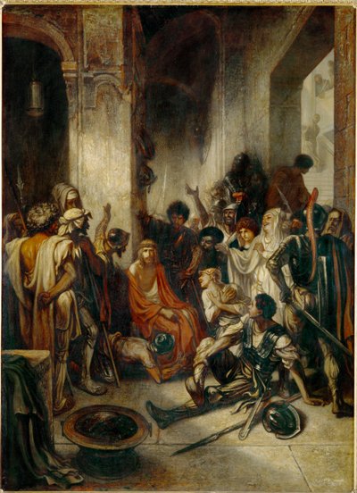 Chrystus w pretorium (obraz na płótnie) autorstwa Alexandre Gabriel Decamps