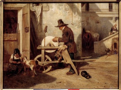 Szlifierka Obraz Alexandre Gabriel Decamps autorstwa Alexandre Gabriel Decamps