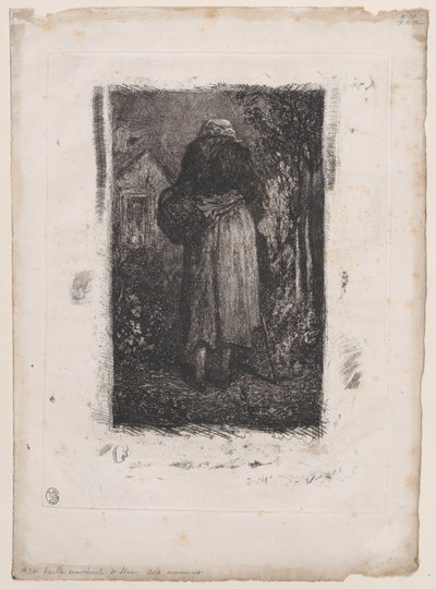 Stara Żebraczka, 1833-38. autorstwa Alexandre Gabriel Decamps