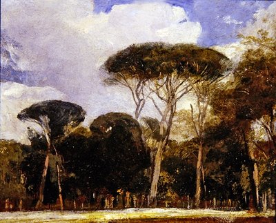 Pamphili Doria, Rzym (olej na papierze) autorstwa Alexandre Gabriel Decamps