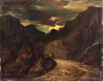 Przechodząc na drugą stronę, po 1839 (olej na płótnie) autorstwa Alexandre Gabriel Decamps