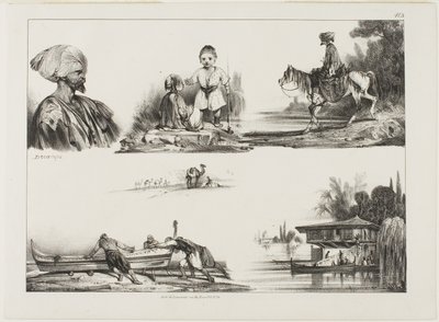 Arkusz szkiców, nr 3 autorstwa Alexandre Gabriel Decamps