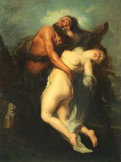 Porwanie Deianeiry przez Centaura Nessusa. autorstwa Alexandre Gabriel Decamps