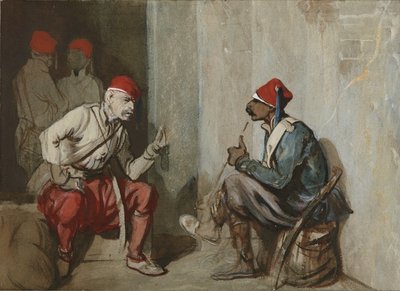 Tureccy Gwardziści autorstwa Alexandre Gabriel Decamps