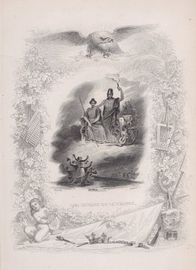 Dzieci Francji, z Pieśni Bérangera, 1829 autorstwa Alexandre Gustave Adolphe Levasseur