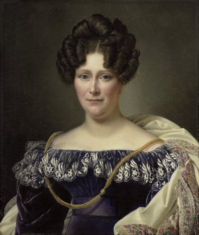 Johanna Henriette Engelen (1789-1878), druga żona Daniela Franciszka Schas autorstwa Alexandre Jean Dubois Drahonet (signed by artist)