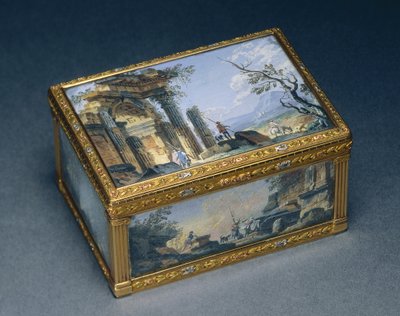 Pudełko prostokątne, ok.1840-50 autorstwa Alexandre Leferre
