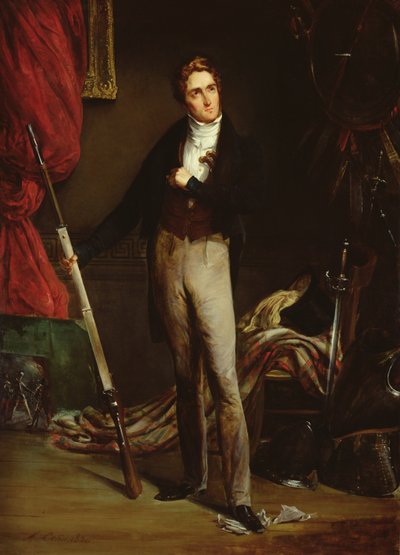 Portret młodego rewolucjonisty podczas rewolucji francuskiej 1830 (olej na tekturze) autorstwa Alexandre Marie Colin