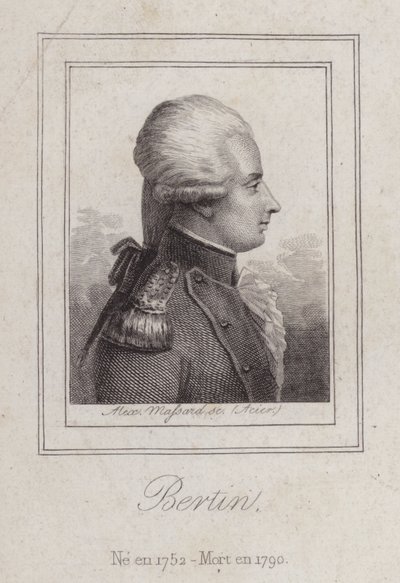 Antoine de Bertin , francuski poeta (grafika) autorstwa Alexandre Massard
