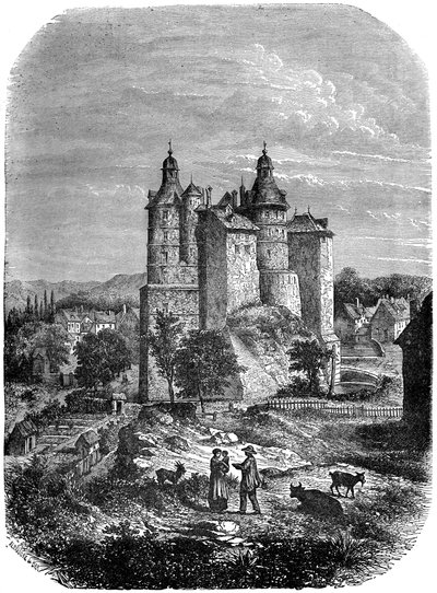 Chateau de Montbeliard Zamek Montbeliard, Francja, 1882-1884 autorstwa Alexandre de Bar