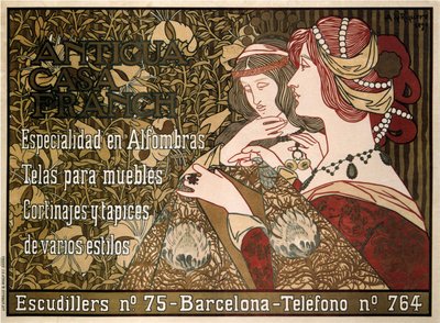 Stary Dom Francha, 1899 autorstwa Alexandre de Riquer