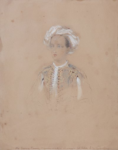 Portret wielkiego księcia Michała Nikołajewicza Rosji 1832-1909, 1830-1840 autorstwa Alexandre de Valentini