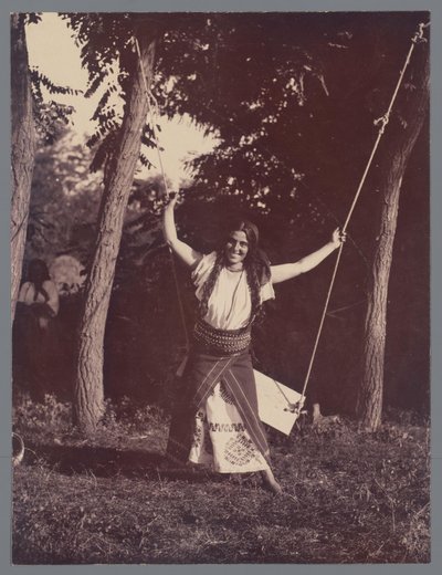 Portret van Didina Țiganca Didina (tytuł oryginalny) autorstwa Alexandru Bellu