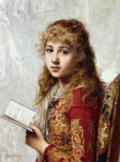 Kontemplacja, autorstwa Alexei Alexevich Harlamoff
