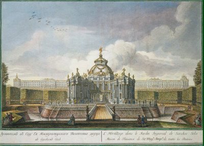 Pawilon Ermitażu w parku w Carskim Siole, 1761. autorstwa Alexei Angileevich Grekov