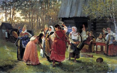 Wigilia Wesela, 1889 autorstwa Alexei Ivanovich Korzukhin