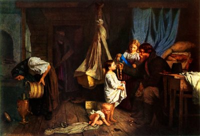 „W pokoju chłopskim”, 1870, 1965. autorstwa Alexei Ivanovich Korzukhin