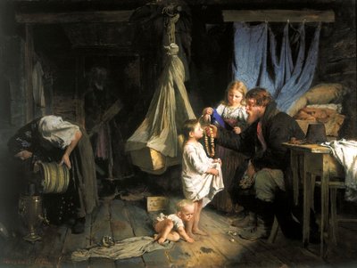 „Powrót z miasta”, 1870. autorstwa Alexei Ivanovich Korzukhin