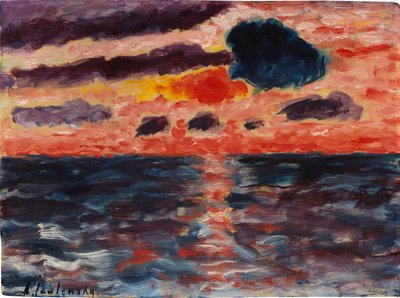 Zachód słońca, Borkum, 1928. autorstwa Alexei Javlensky von