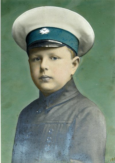 Portret Syna. Fotografia, gwasz Aleksieja Siergiejewicza Mazurina (1846-po 1914) autorstwa Alexei Sergeevich Mazurin