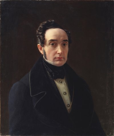 Portret Władimira Iwanowicza Panajewa 1792-1859 autorstwa Alexei Vasilyevich Tyranov