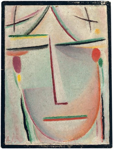 abstrakcyjna głowa; Abstrakcyjna głowa, ok. 1921 autorstwa Alexej von Jawlensky