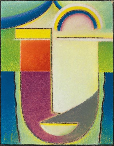 Abstrakcyjna głowa: Wielkanoc, 1933 autorstwa Alexej von Jawlensky