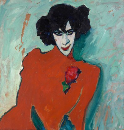 Portret tancerza Alexandra Sacharoffa autorstwa Alexej von Jawlensky