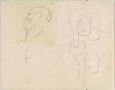 Bildnisskizze Kandinsky autorstwa Alexej von Jawlensky