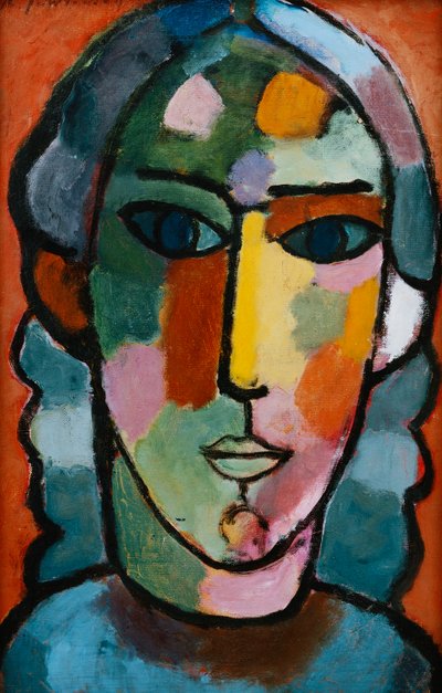 Głowa dziewczyny; Madchenkopf, ok. 1915-16 autorstwa Alexej von Jawlensky
