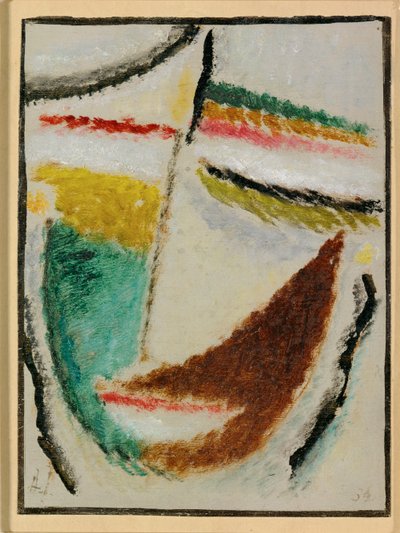 Kopf - Głowa - śniąca kobieta (Tektura) autorstwa Alexej von Jawlensky
