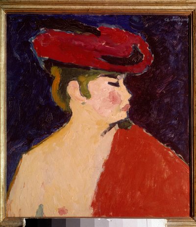 Le chale rouge Obraz Aleksieja von Javlensky