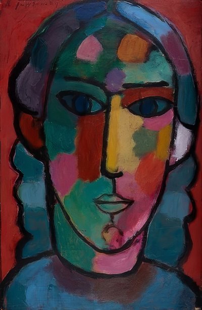 Głowa dziewczyny. Około 1915 autorstwa Alexej von Jawlensky