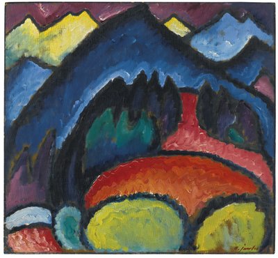 Góry Oberstdorfskie, 1912 autorstwa Alexej von Jawlensky