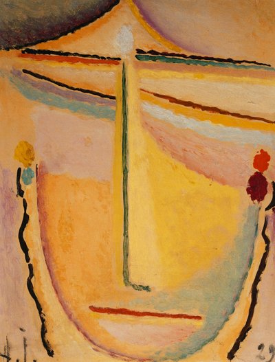 Różowo-Pomarańczowy; Rosa-Pomarańczowa, 1929 autorstwa Alexej von Jawlensky